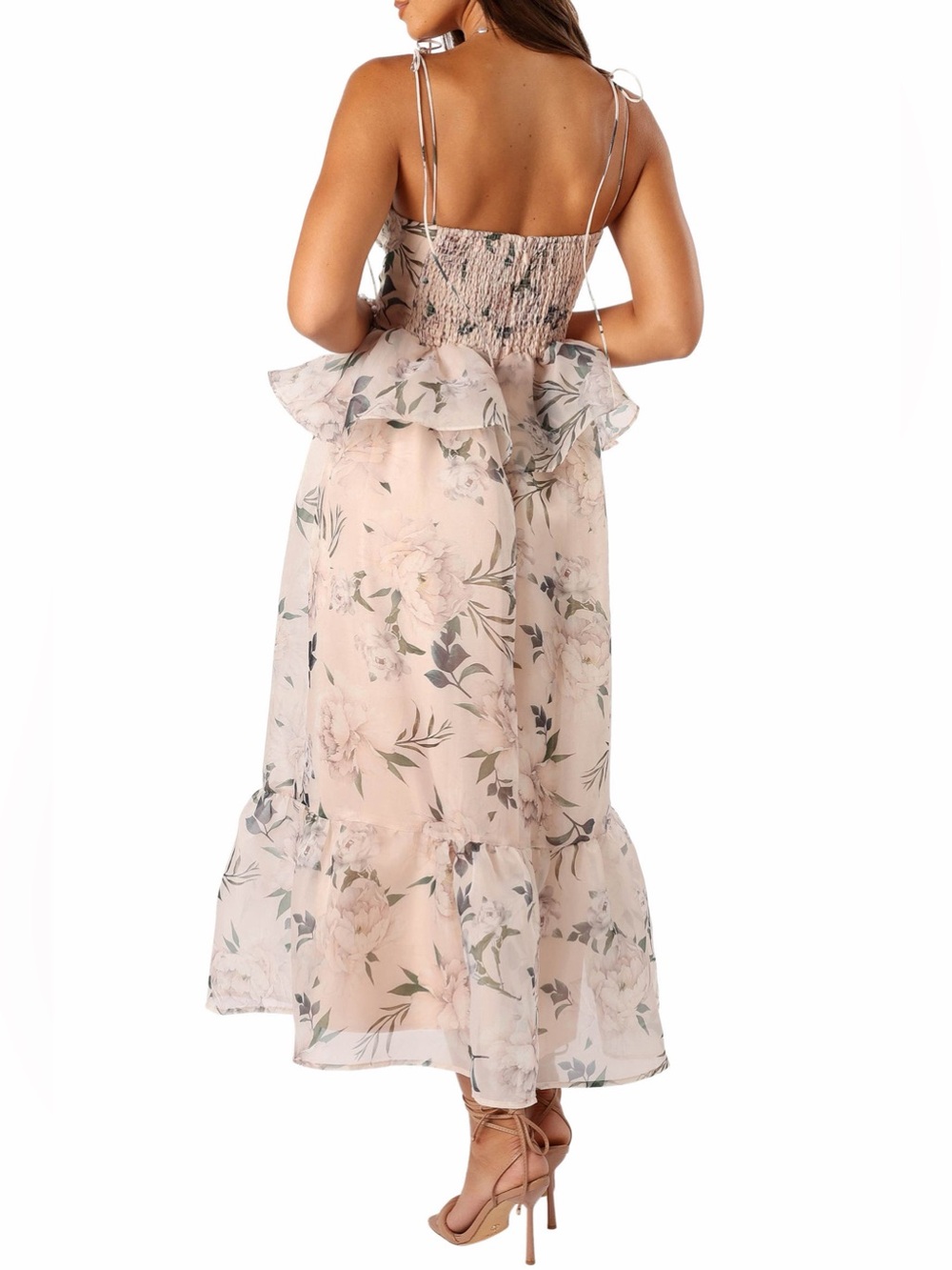Petal & Pup Kennie Floral Print Midi Dress | Pink Floral | Size Small - Picture 2 of 12